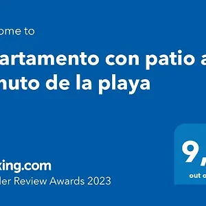 Con Patio A 1 Minuto De La Playa Apartamento